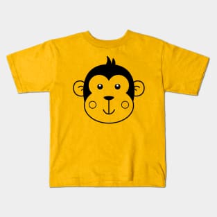 Monkey for Boys Girls and Adults - Monkey Head Kids T-Shirt